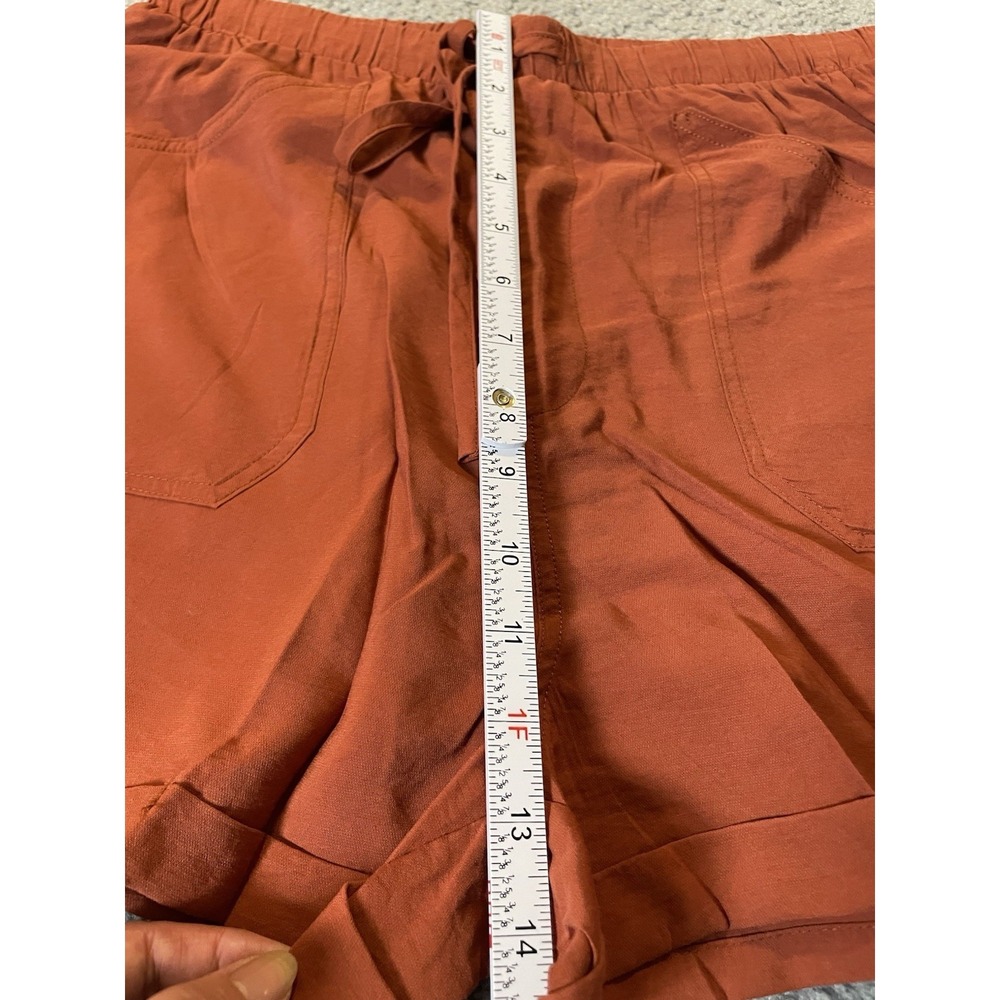 Lot Of 2 Womens Shorts Sz S/M HYFVE Xersion Chino Running Brown Blue Athleisure - Picture 4 of 15